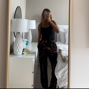 black sweatpants